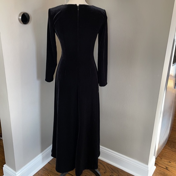 Vintage velvet dress with crystals - Picture 6 of 7